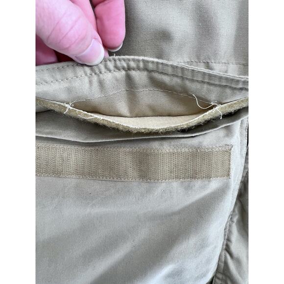 Vintage 90s CABELA'S Premier Northern GOOSE DOWN XL Tan Parka HUNTING hooded - Picture 5 of 16